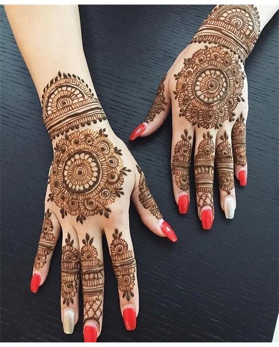 Opulent Mosaic Simple Full Hand Mehndi Design Idea Opulent Mosaic Simple Full Hand Mehndi Design Idea